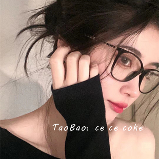 小香猫眼近视眼镜框女方圆脸CH3408Q 白鹿赵露思同款 coke