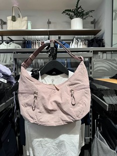 女黑色小 Bag新款 大号13L牛角包肩带斜挎 Shoulder 澳洲Lululemon