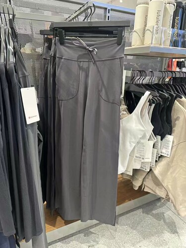 澳洲专柜Lululemon Throwback Still Pant 高腰阔腿裤