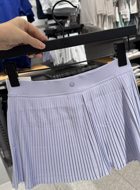 澳洲Lululemon Varsity HR 女士高腰百褶网球裙百褶裙运动日常
