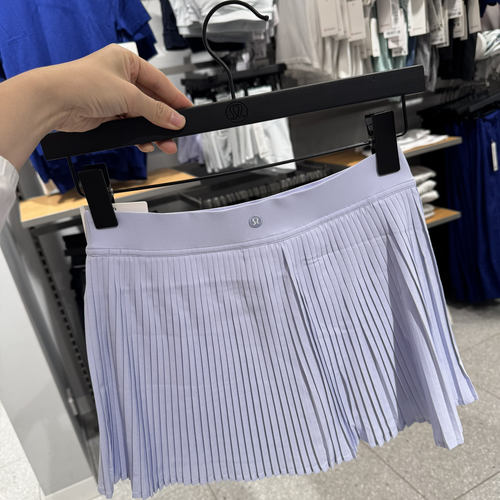澳洲Lululemon Varsity HR 女士高腰百褶网球裙百褶裙运动日常