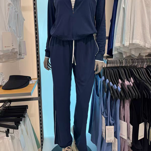 澳洲Lululemon Court Rival Wide-Leg Track运动健身训练长裤户外