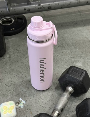 澳洲代购lululemon水杯户外大容量710ml不锈钢运动水壶