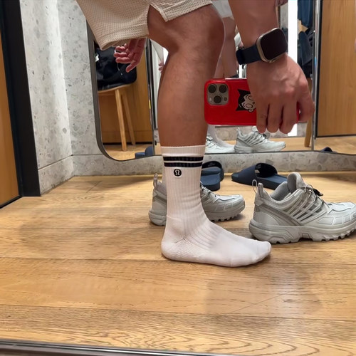 澳洲Lululemon Unisex Daily Essential中筒袜三双装 男女同款