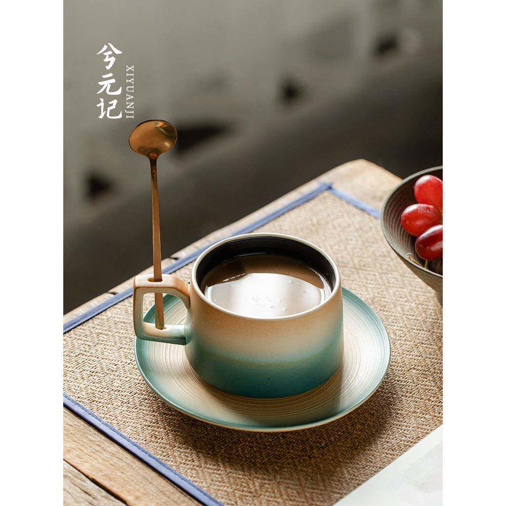 西元记石制茶杯、咖啡杯、高档精品家用马克杯、高值茶托、匙、水