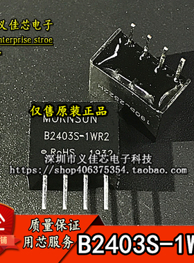 B2403S-1WR2 输入24V转3.3V功率1W电流303mA DC-DC金升阳电源模块