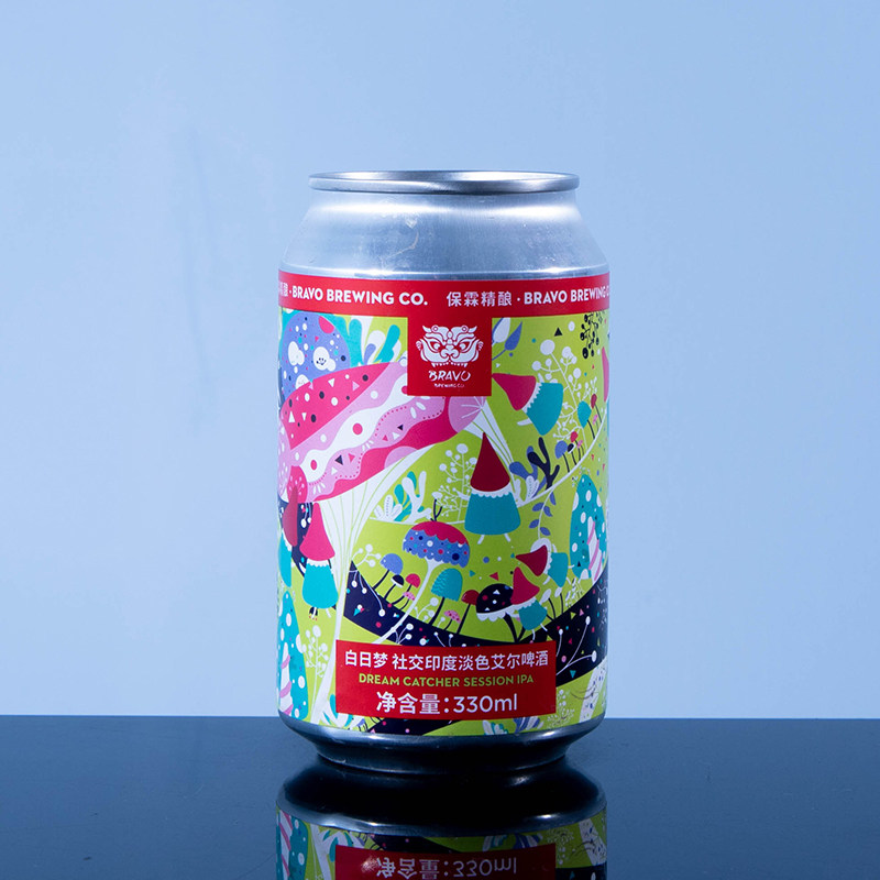 bravo white 中国保霖 白日梦社交印度淡色艾尔 精酿啤酒330ml