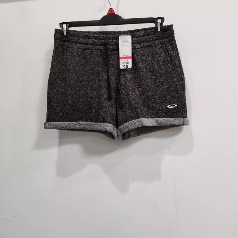 外贸大码运动短裤女夏百搭宽松高腰毛圈卷边休闲阔腿裤跑步健身裤