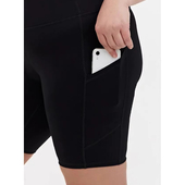 运动短裤 五分速干裤 女夏季 外贸原单特大码 高腰弹力跑步健身瑜伽裤