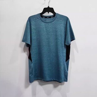 宽松冰丝弹力半袖 夏季 上衣 T恤男 微瑕NO退换外贸单速干衣运动短袖