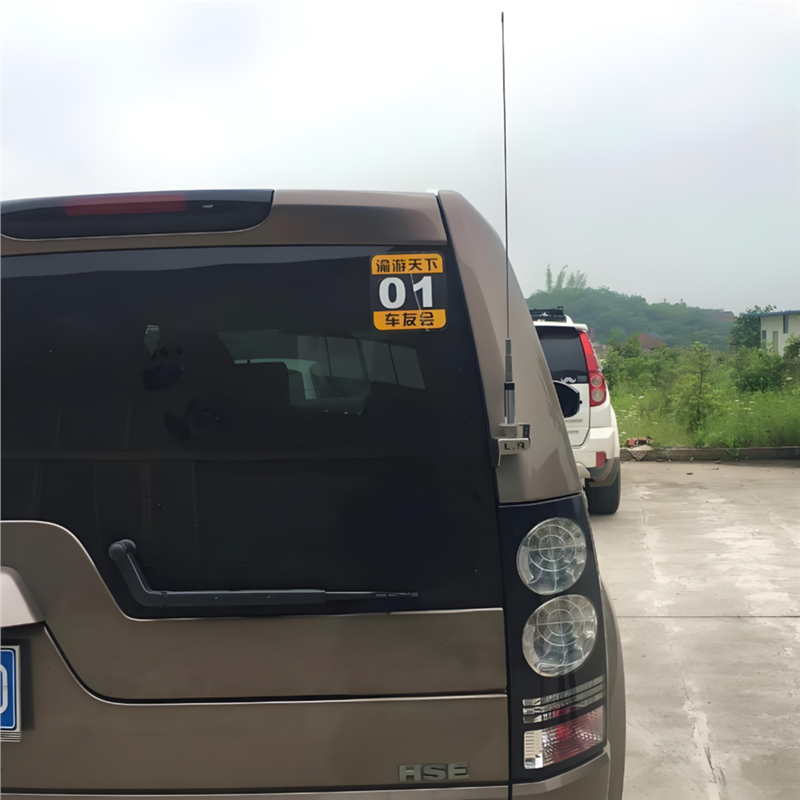 路虎发现4专用天线支架 车载电台手台对讲机天线防盗支架卡边夹边