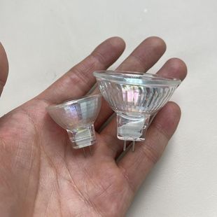 220V石英卤素钨丝灯杯MR16老式 筒灯天花牛眼射灯照明插脚35W灯泡