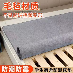 防潮垫床上用吸湿隔脏床垫学生宿舍单人床榻榻米防湿防霉毛毡垫子
