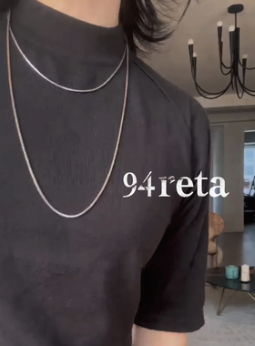 LADY H魔女赫本推荐高智风真丝羊绒半高领中袖针织