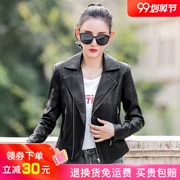 Áo khoác da nữ ngắn H9 2019 xuân hè mới phiên bản Hàn Quốc của áo khoác mỏng phù hợp với áo khoác da xe máy - Quần áo da