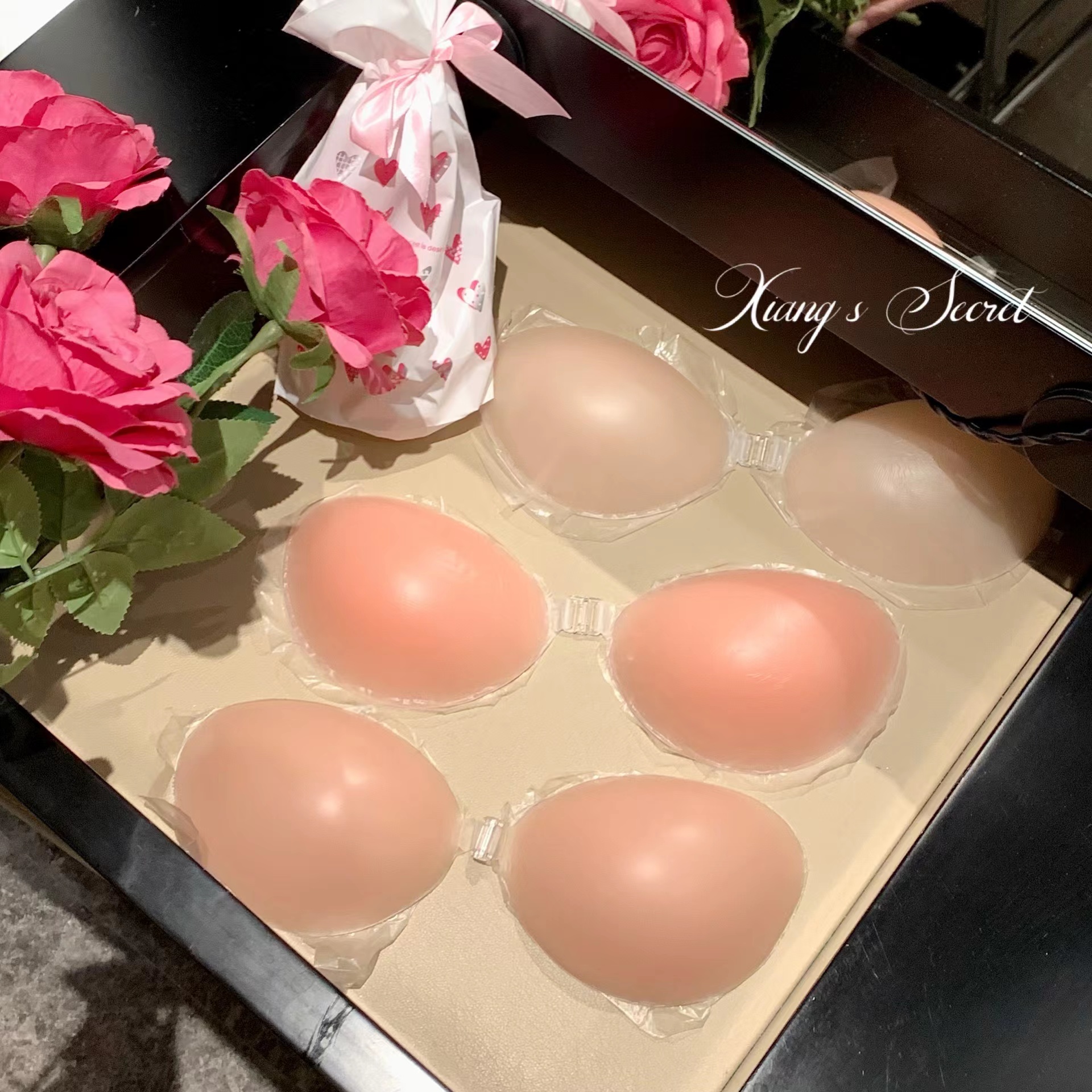 胸贴隐形聚拢硅胶婚纱加厚防滑