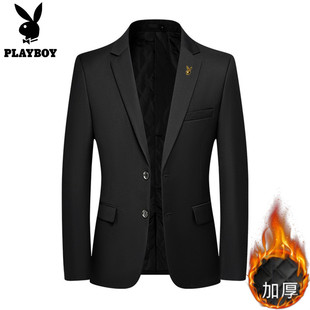 男士 商务休闲西服大码 加厚西装 修身 上衣 外套男韩版 花花公子秋冬季