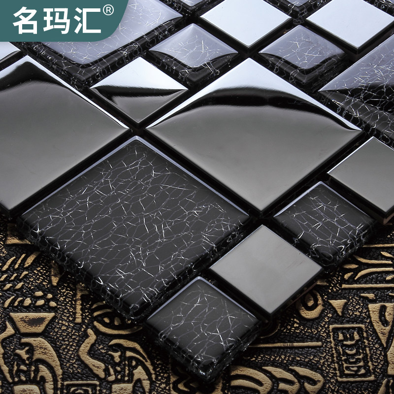 crystal Glass Mosaic black modern television Background wall a living room TOILET ceramic tile Mirror Wall stickersin the Decoration main material , Ceramic tile , Mosaics  category - from Buy2taobao.com to provide professional Taobao agent buy service