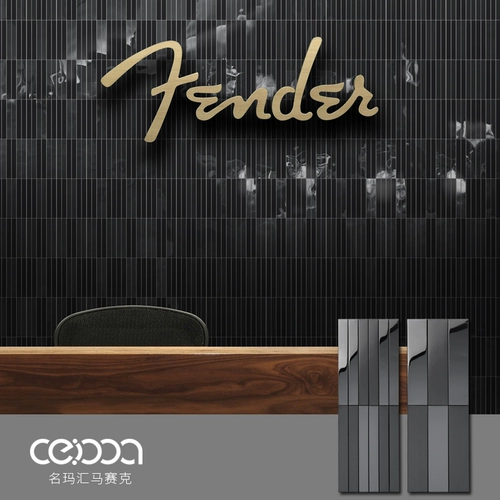 Современная металлическая черная мозаика из нержавеющей стали на стену