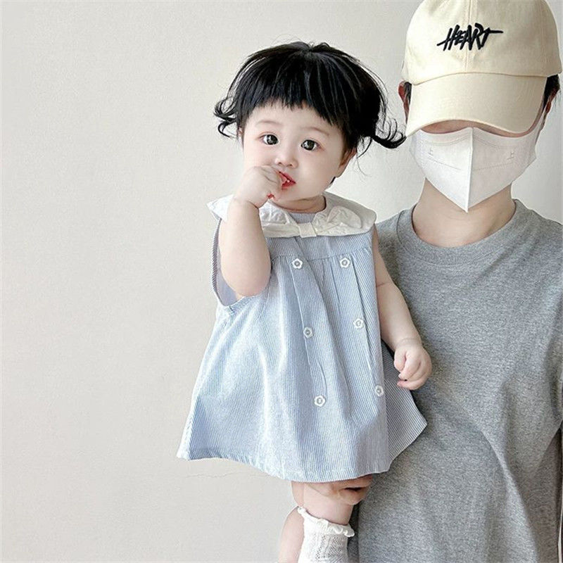 婴儿衣服夏装薄款包屁裙宝宝连体衣超萌公主洋气百天三角哈衣夏季