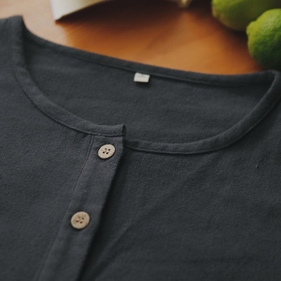 无印日式睡衣女外穿秋冬纯棉磨毛绒布圆领情侣家居服男法兰绒套装