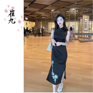 EACH崔九【摘金桂】春夏款连衣裙高考送考金榜题名新中式改良旗袍