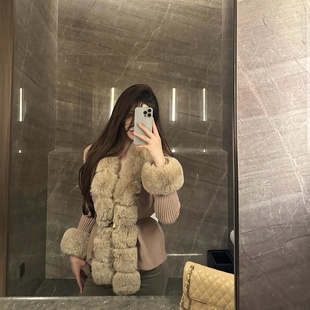 时髦百搭外套 春秋小众设计感高级感时尚 M900毛针织开衫 女2025新款