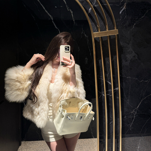 高级感小个子 年轻款 M900皮草外套女2025年新款 洋气毛毛狐狸毛短款