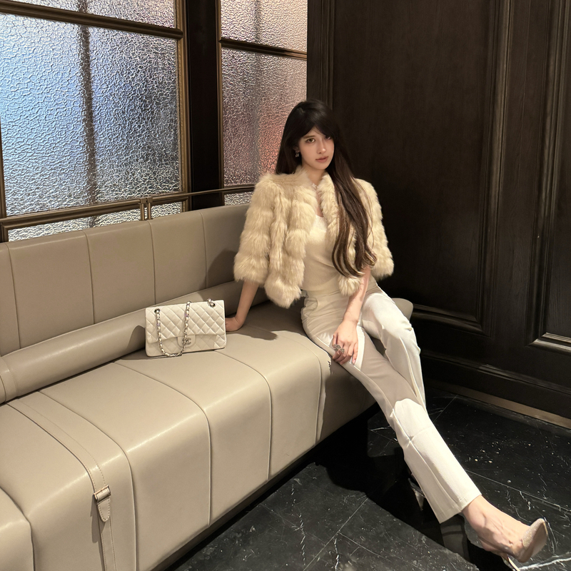 M900皮草外套女2025年新款洋气毛毛狐狸毛短款年轻款高级感小个子