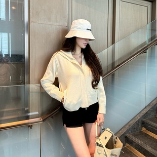 春秋宽松设计感小众高级感短款 M900早秋针织开衫 外套女2025年新款