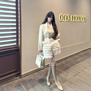 秋冬收腰百搭气质时髦小个子穿搭 2025新款 M900开衫 外套女中长款