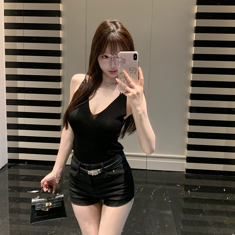 M900黑色吊带背心女2025年新款