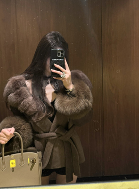 M900毛呢外套女2026年新款冬季短款小个子大衣呢子高级感收腰百搭