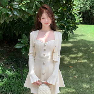 M900早秋小香高级感巨好看 一整套秋外套连衣裙小个子穿搭 套装