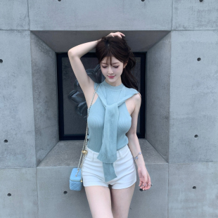 女休闲裤 热裤 2025新款 子显瘦超好看夏季 百搭小个子 裤 M900白色短裤