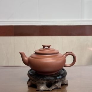 宜兴紫砂壶原矿紫泥清水泥上新桥手工制作功夫茶具家用茶壶180cc