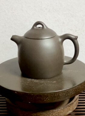 秦权壶宜兴紫砂壶原矿黑泥手工制作170cc家用中式茶壶礼品茶具