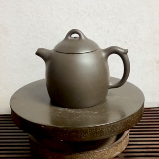 秦权壶宜兴紫砂壶原矿黑泥手工制作170cc家用中式茶壶礼品茶具