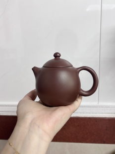 宜兴紫砂壶原矿龙血砂龙蛋壶180cc手工制作功夫茶具中式茶壶