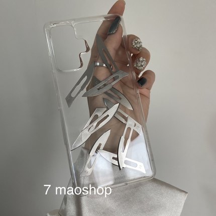 高级质感手术刀手机壳高级小众苹果13手机壳新款iphone14promax12pro11 mate40pro荣耀magic5pro保护壳 透明