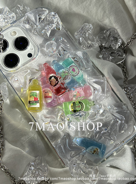 冰镇美式fruit酒瓶适用iphone14promax16pro15手机壳nova13mate70
