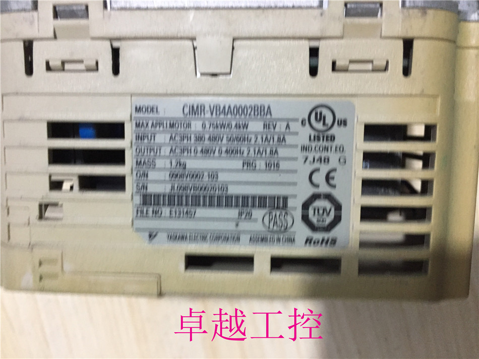 品CIMRVB4A0002BBA 安川变频器075KW04KW 380V 原装拆机已测试促 电子元器件市场 变频器 原图主图