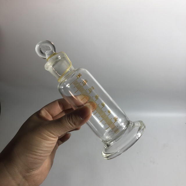 具塞量筒140ml可定做任意规格玻璃量入式量筒量杯量瓶耐高温带塞