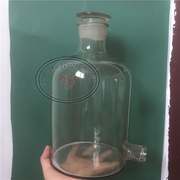 白色棕色都有玻璃厚料放水瓶泡酒泡菜瓶试剂瓶带放水2500ml5000ml