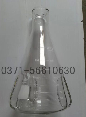 具挡板三角摇瓶3000ml 摇菌三角烧瓶 震荡瓶 三刺摇匀瓶