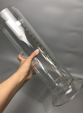 玻璃量筒3000ml分度20ml耐高温玻璃材质高精度玻璃量筒A级可定做