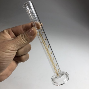 量入式玻璃量筒15ml分度0.2ml 每格0.2ml高硼硅耐高温量筒量杯