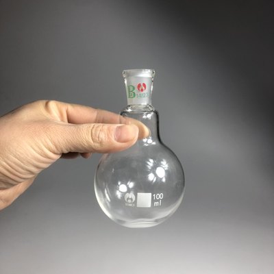 定做烧瓶玻璃烧瓶量瓶100ml500ml14#标准磨口实验仪器烧杯圆底平