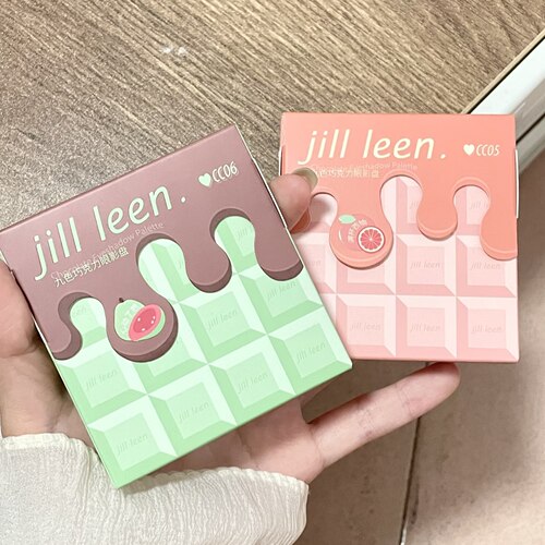 JILLLEEN巧克力九色眼影盘大地色系哑光珠光提升气色纯欲新手学生