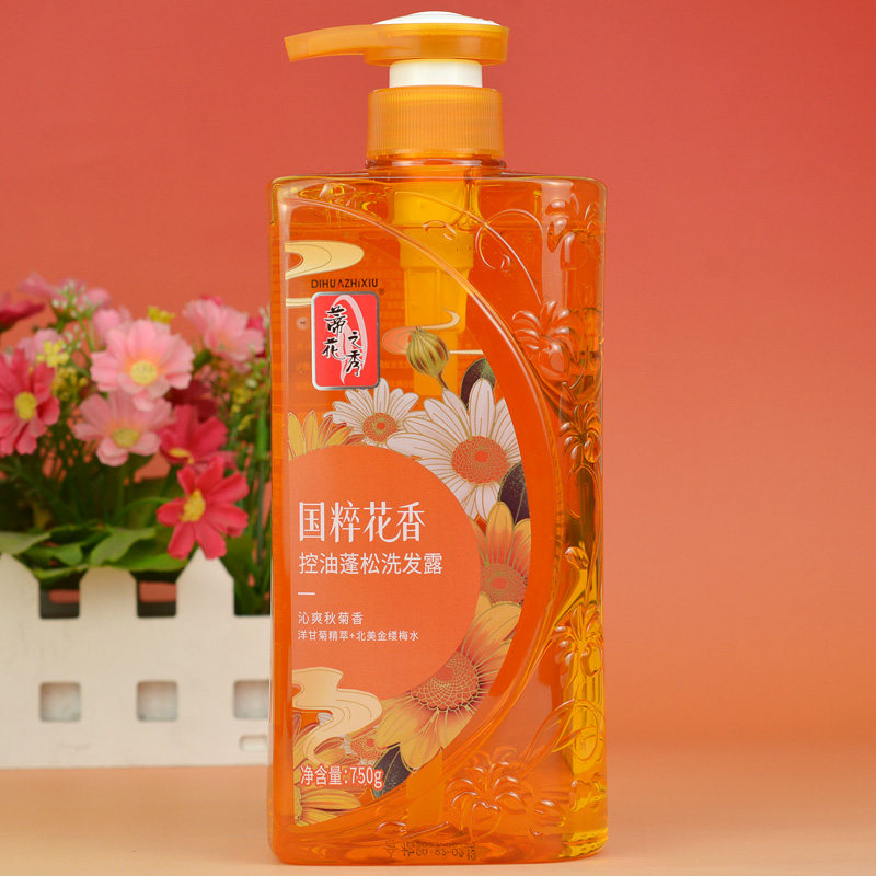 蒂花之秀新品花香洗发露国粹花香控油蓬松洋甘菊洗发水750g去油腻